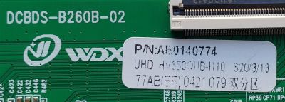T-CON PARA TV RCA / NUMERO DE PARTE AE0140774 / DCBDS-B260B-02 / 0421079 / HV550QUB-N10 / PANEL HV550QUB-S1E / MODELO RTU5540-B 	 - Imagen 2